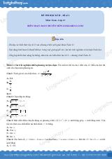Đề thi học kì 2 Toán 11 - Đề số 1